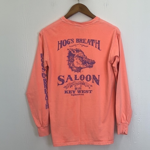 Comfort Colors - Hogs Breath Saloon Key West Graphic Long Sleeve Shirt Small - Picture 11 of 12